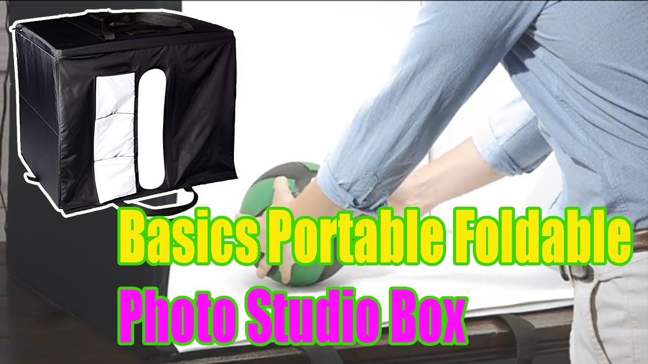 Amazon Basics Portable Foldable Photo Studio Box with LED Light - 25 x 30 x 25 Inches