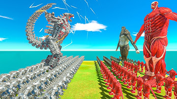 Growing Mechagodzilla 2021 vs Colossal Titan and Beast Titan Size Comparison - ARBS