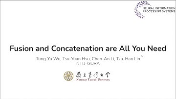 Fusion and Concatenation are All You Need