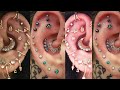 Most beautiful & Eye-catching multiple ear piercing ideas/American style ear piercing ideas #2020