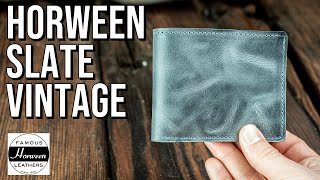 Horween Slate Vintage Leather Wallet - Ashland Daily Jan 13 2020