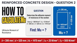 Design of Single Reinforced Beam Made Easy | Find Mu Using Eurocode 2 | Reinforced Concrete Design