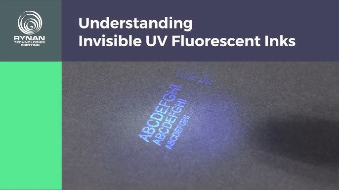 Invisible UV Ink, Versatile Applications