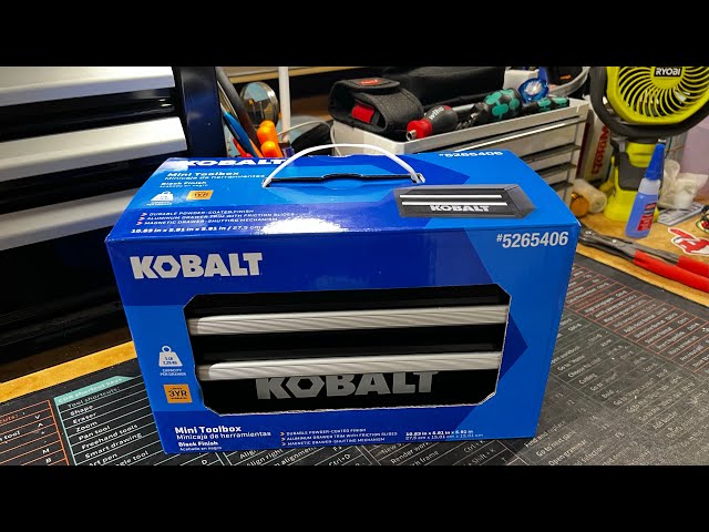 Kobalt Mini Toolbox 25th Anniversary Edition Blue with a Walter