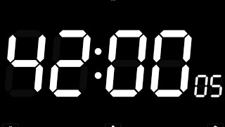 42 Minute Timer ⏳ for Study, Work & Focus | Countdown Timer | No Music, Alarm at End