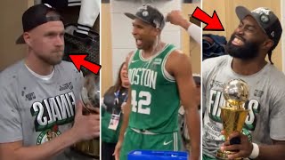 Boston Celtics Locker Room Celebration After Sweeping Indiana Pacers & Advancing to The NBA Finals!