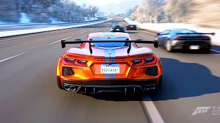 1000 HP TWIN-TURBO C8! Chevrolet Corvette Stingray 2020 VS Supercars - Forza Horizon 6 Gameplay screenshot 5