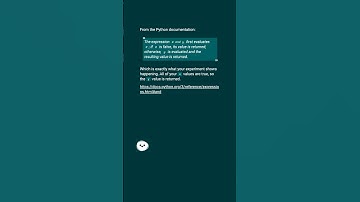 How does the logical `and` operator work with integers? #shorts