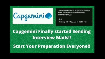 Capgemini finally results out|| when interview||