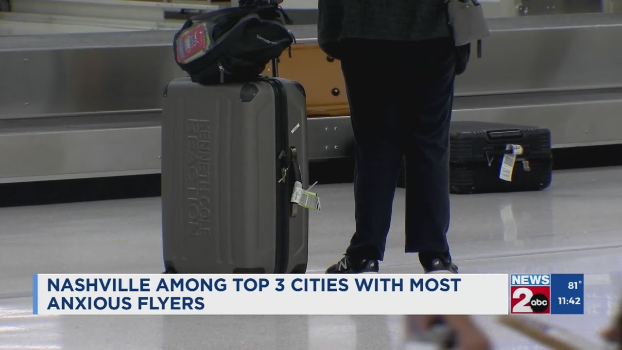 Nashville among top 3 cities with most anxious flyers