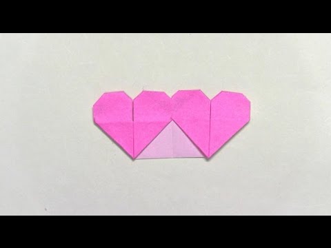 クリスマス 折り紙 : 折り紙 ハートの折り方 : youtube.com