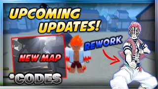 [ 30 New Codes] Upcoming Updates In Slayers Unleashed Akaza Rework   New Map (Roblox)!!