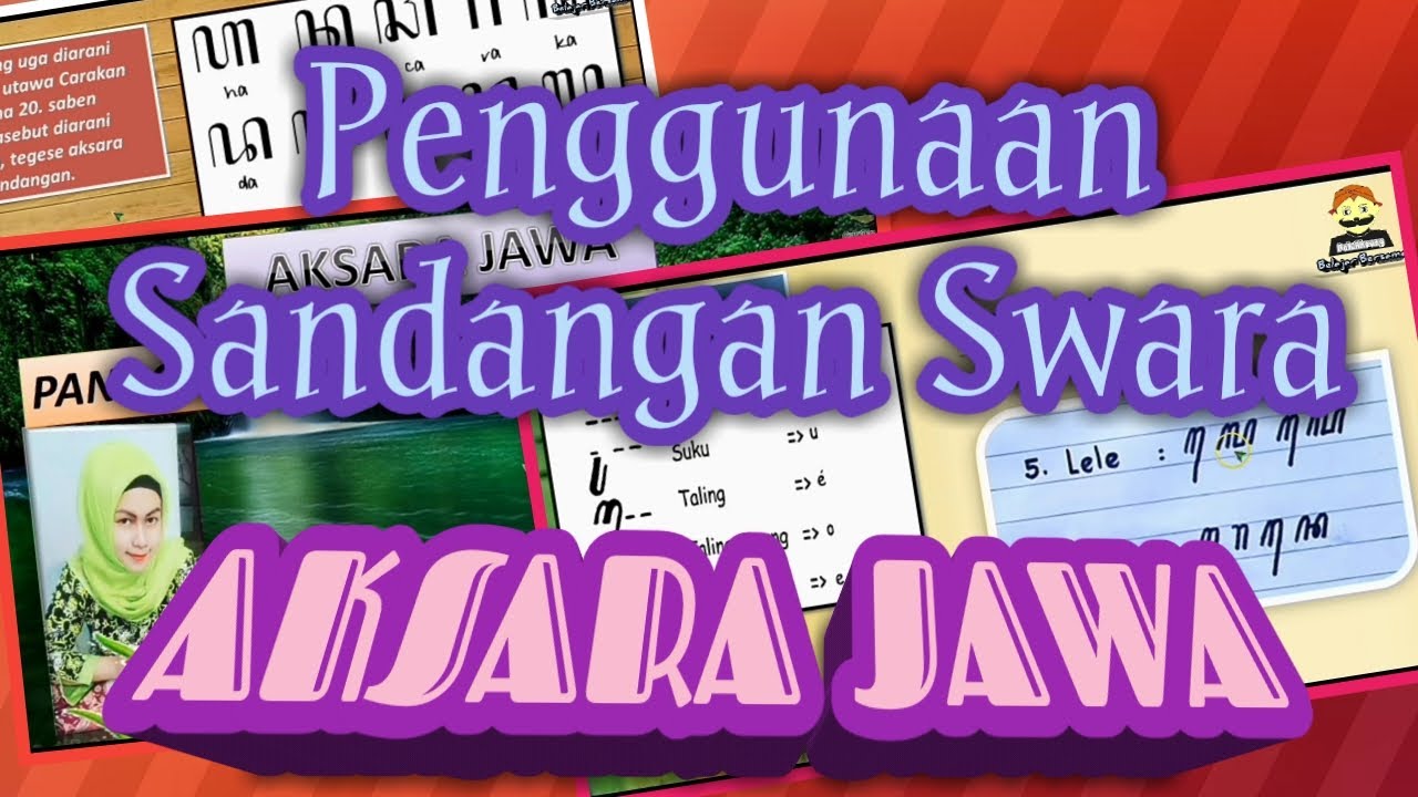 Penggunaan Sandhangan Swara Aksara Jawa Aksara Legena Youtube