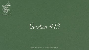 Question #13 (Westminster Shorter Catechism Songs)