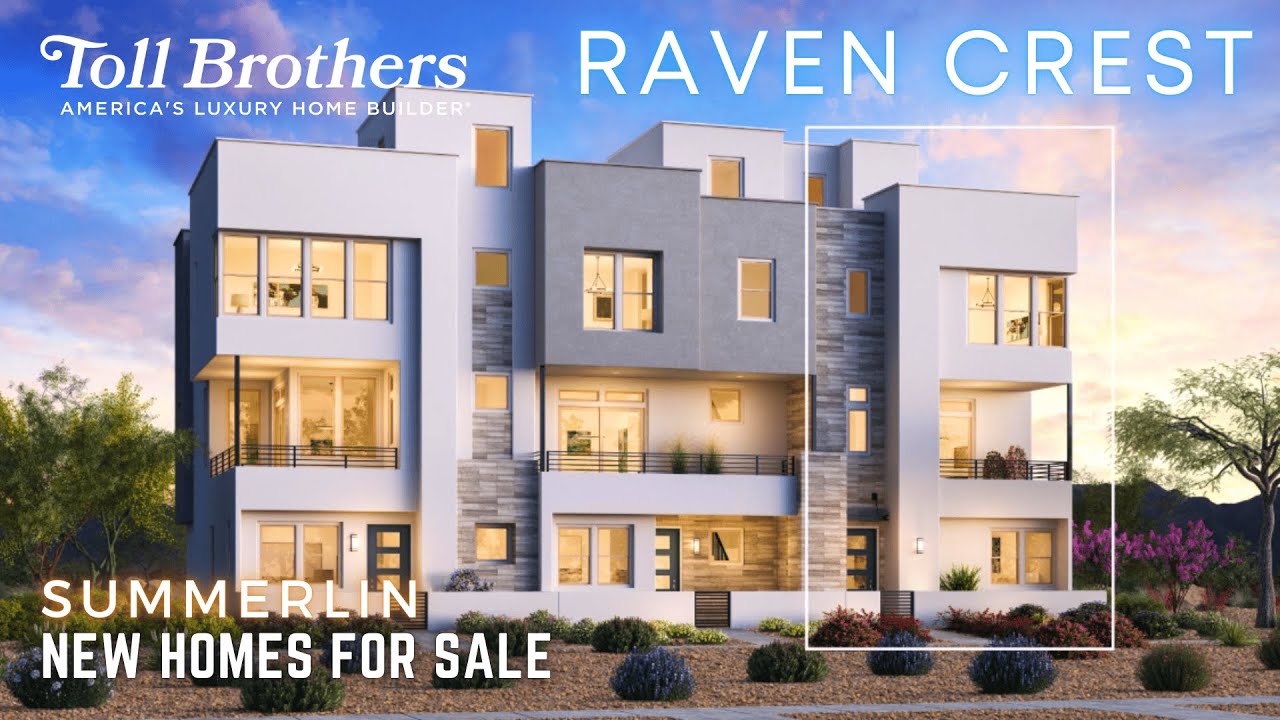Toll Brothers New Townhomes w/ Elevators for Sale in Summerlin at Kestrel Village in Las Vegas, NV