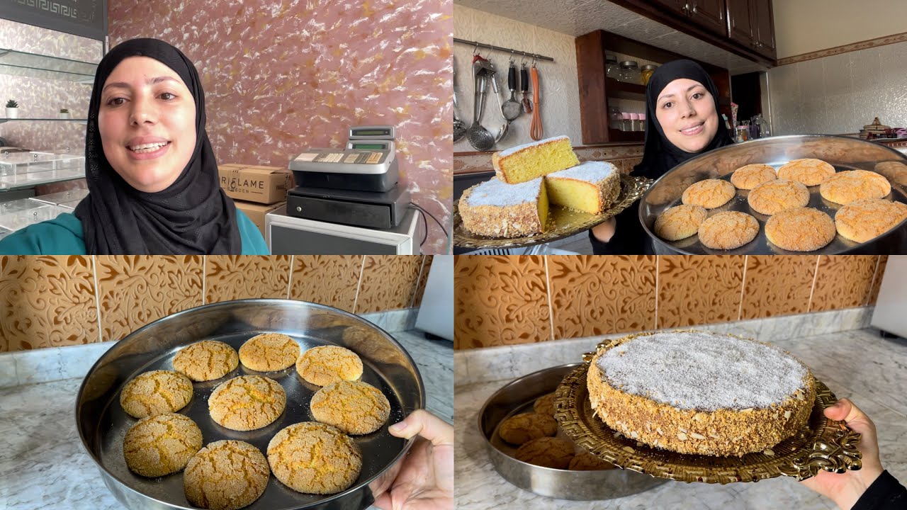 بنصف كيلو سميدة وجدت كوتي كامل مكمول👌🏻حرشة بيضة وحدة وكيك بسبوسة خفيفة وطالعة😊