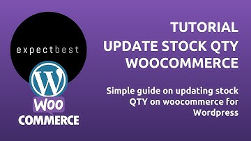 How to Update Product Stock Quantity | Woocommerce (wordpress)
