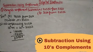 Decimal Subtraction Using 10