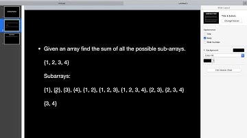 Finding sum of all subarrays of an array