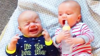 Funniest Twins Baby Arguing Moments # 2 - Best Video Of Twins Baby