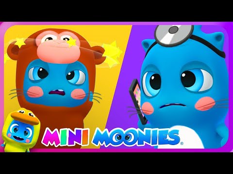 🐵 5 Little Monkeys in Mooney Style! 🎨 Learn Colors & Numbers | Fun Songs for Kids