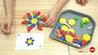 FunPlay Pattern Blocks - Edx Education, Creativity, Geometry, Hands-on Learning