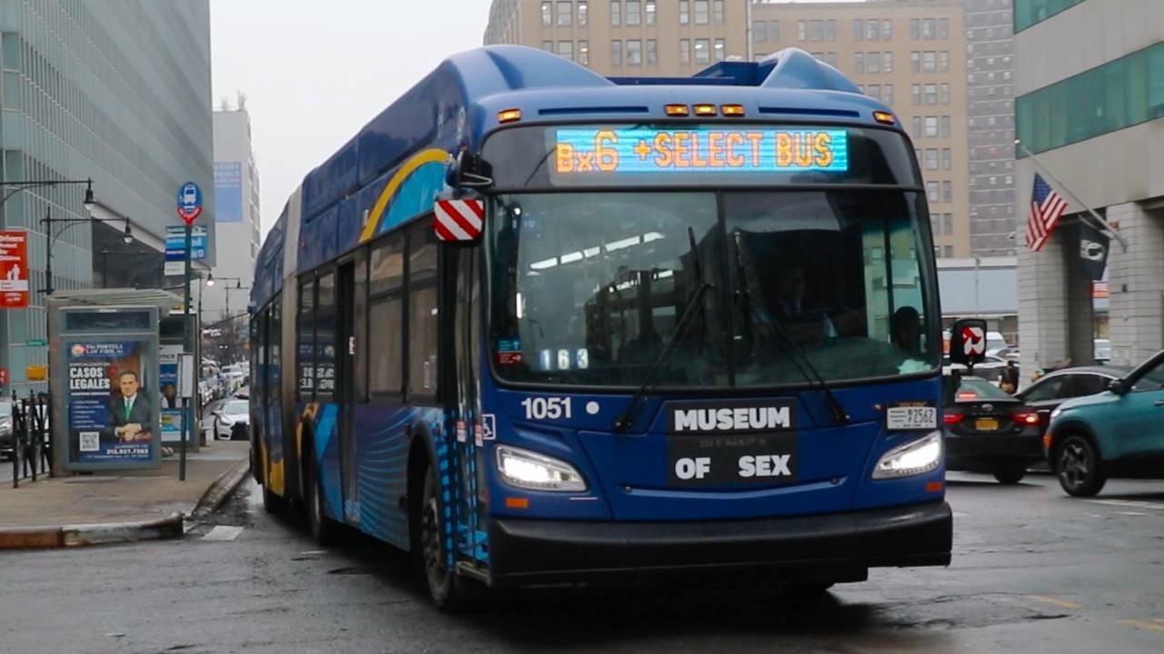 NYCT Bus: 2018 New Flyer XN60 #1051 on the Bx6 Select Bus Service