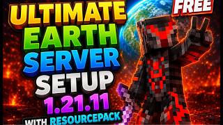 🔥 FREE 1.21.11 EARTH SMP SETUP 🌍 | CUSTOM GUI 🎨 + RESOURCE PACK ⚡ (DOWNLOAD NOW!) #minecraftserver