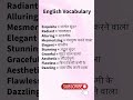English Vocabulary #english #vocabulary #spokenimportant #spoken