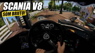 ETS2 Realista - Saindo da Fazenda em Catanduva | Cockpit Três Monitores