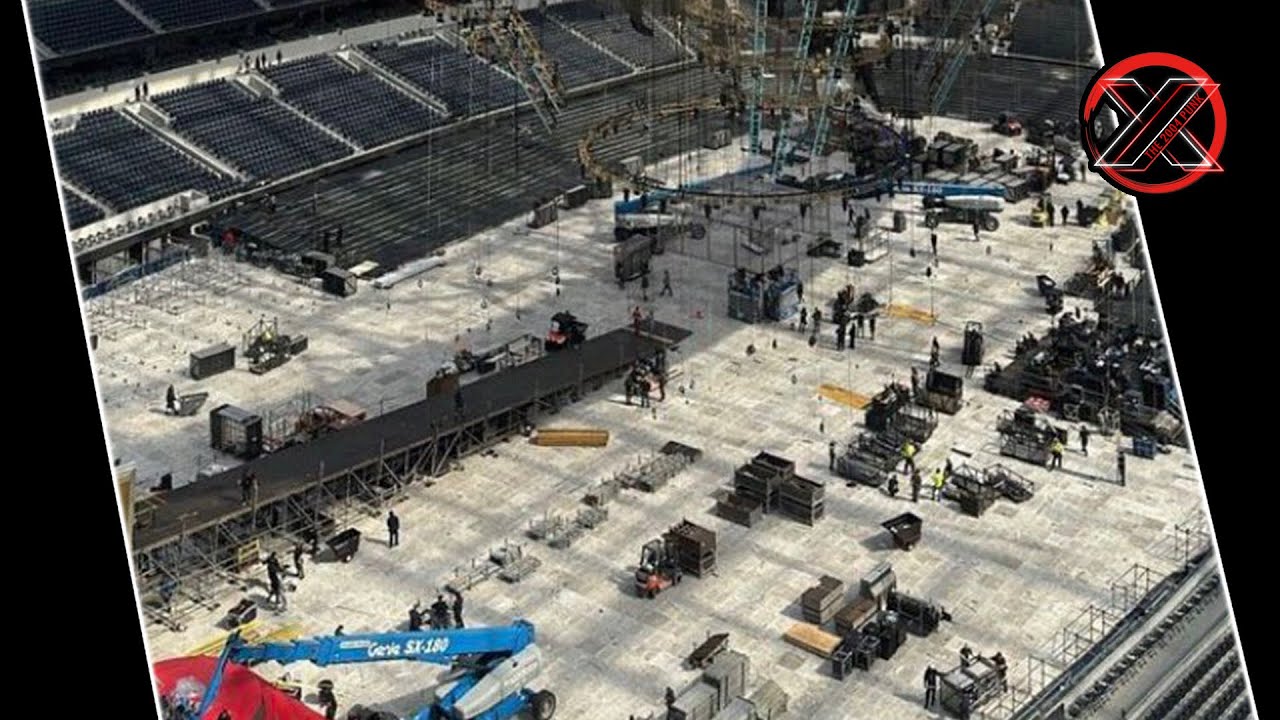 Wwe Ramp Stage WWE WrestleMania 39 Ramp Construction First Look Sneak Peak Photos ...