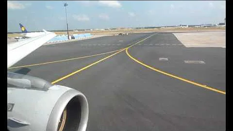 LH1356: Lufthansa Airbus A319 (Idar-Oberstein) - Departing Frankfurt Airport with nice engine sound