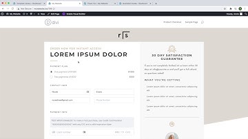 Design Custom Checkout  Pages in WordPress with Studiocart and Divi