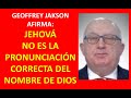 TESTIGOS DE JEHOVÁ... JEHOVÁ NO ES EL NOMBRE DEL DIOS DE LA BIBLIA