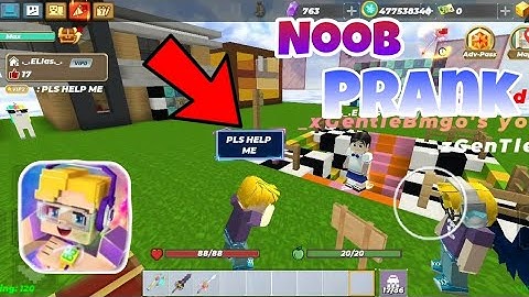 Noob Prank In Skyblock Blockman Go | Blockman Go