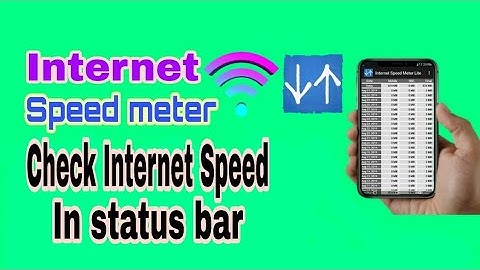 Best Internet Speed meter for Android 2019 | WiFi and mobile data | Test Internet Speed |