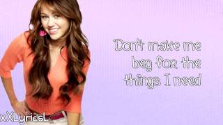 Miley Cyrus - Talk Is Cheap (Lyrics)