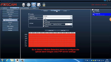 How to upload alarm images onto FTP server