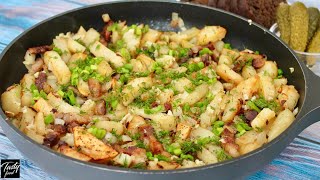 Как Вкусно Пожарить Картошку По Домашнему Чтобы Все Просили Рецепт 