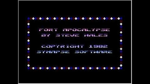Fort Apocalypse | Synapse | 1982 | versione ATARI 8bit