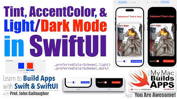 Ch. 1.20 Tint, Accent Color, and an Intro to Light/Dark Model in SwiftUI (2025)