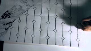 Zentangle Diamond Stripes