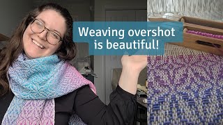 Weaving a Gorgeous Overshot Scarf on a 4-shaft Leclerc Loom (An  