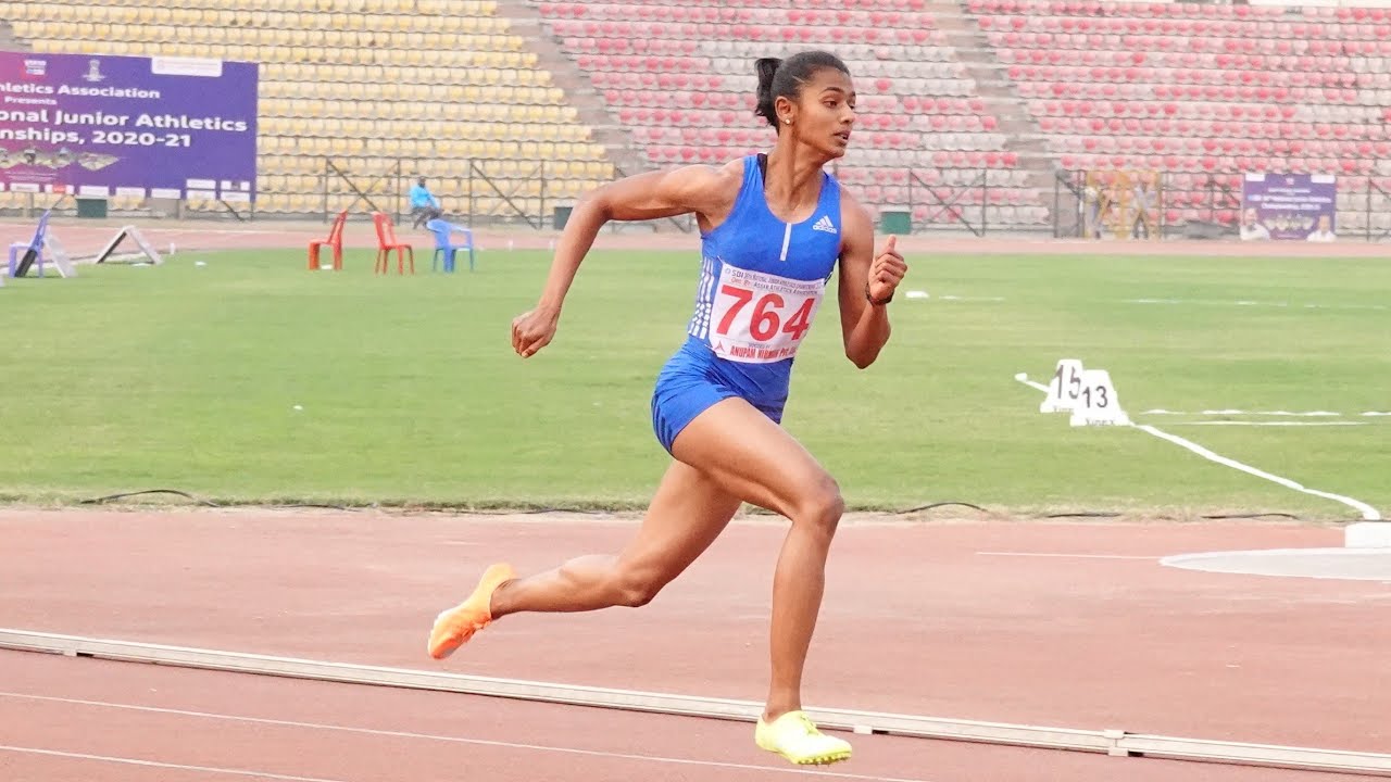 400M Run Girls U18 Final - 36th National Junior Athletics 2021