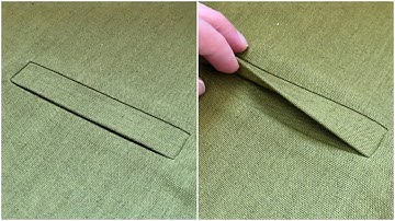 How To Sew Single Welt Pocket | Sewing Tutorial For Beginners