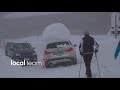 Auto sepolte dalla neve all'Abetone: accumuli incredibili
