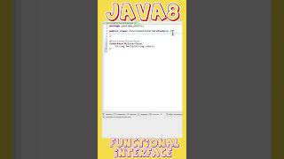 My First Java8 Functional Interface with lambda expression