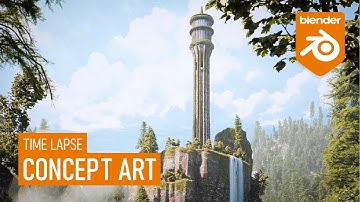 Blender Concept Art (time lapse)