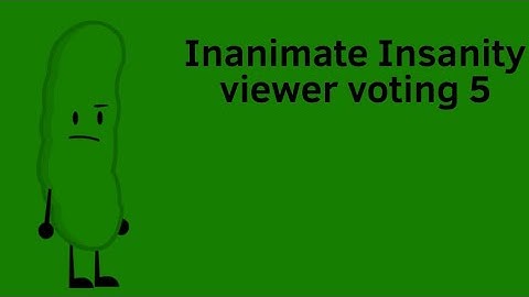Inanimate Insanity viewer voting 5