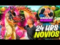 24 HORAS SIENDO NOVIO CON MI DÚO DE FREE FIRE😱❤️!